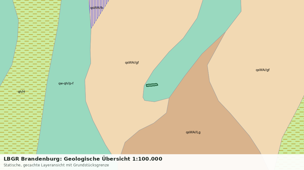 Statische Kartenansicht: LBGR Brandenburg: Geologische Übersicht 1:100.000
