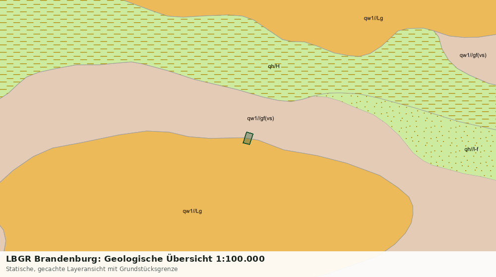 Statische Kartenansicht: LBGR Brandenburg: Geologische Übersicht 1:100.000