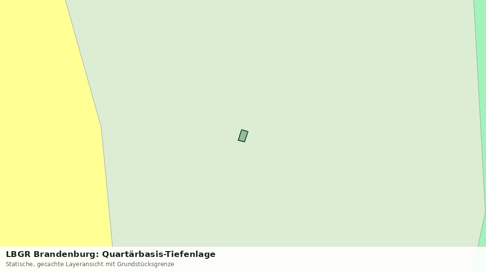Statische Kartenansicht: LBGR Brandenburg: Quartärbasis-Tiefenlage