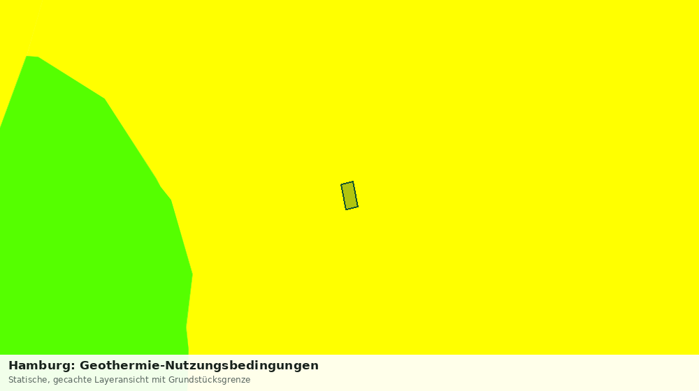 Statische Kartenansicht: Hamburg: Geothermie-Nutzungsbedingungen