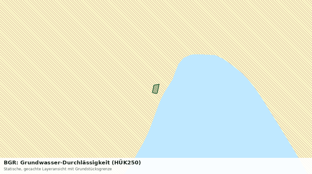Statische Kartenansicht: BGR: Grundwasser-Durchlässigkeit (HÜK250)