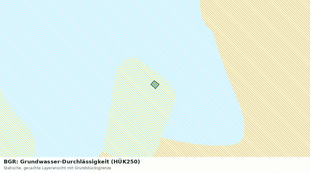 Statische Kartenansicht: BGR: Grundwasser-Durchlässigkeit (HÜK250)