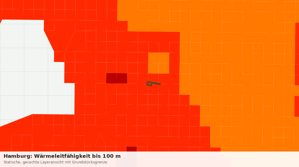 Statische Kartenansicht: Hamburg: Wärmeleitfähigkeit bis 100 m