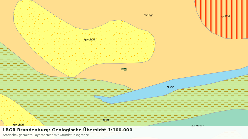 Statische Kartenansicht: LBGR Brandenburg: Geologische Übersicht 1:100.000