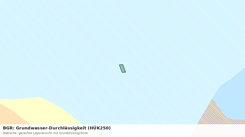 Statische Kartenansicht: BGR: Grundwasser-Durchlässigkeit (HÜK250)