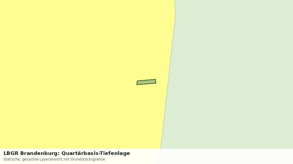 Statische Kartenansicht: LBGR Brandenburg: Quartärbasis-Tiefenlage