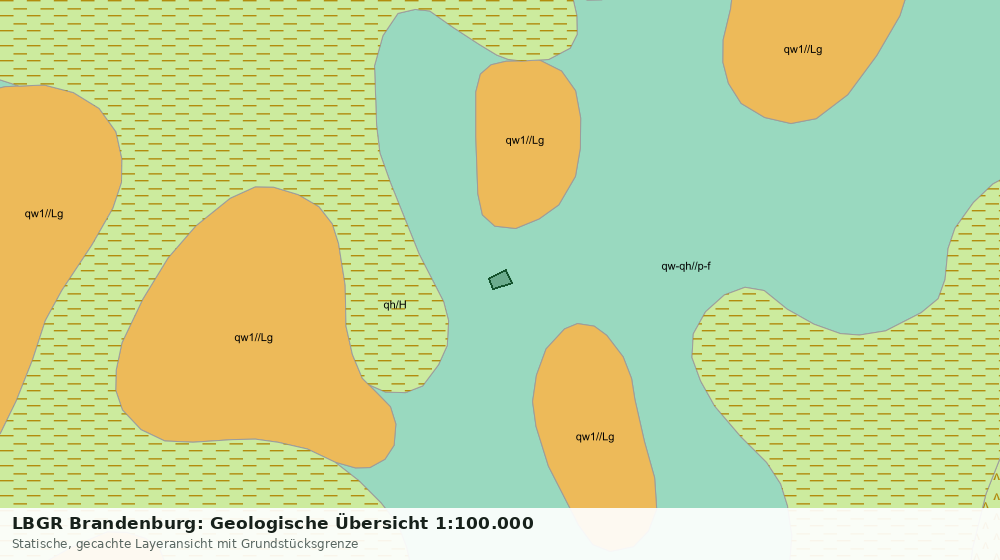 Statische Kartenansicht: LBGR Brandenburg: Geologische Übersicht 1:100.000