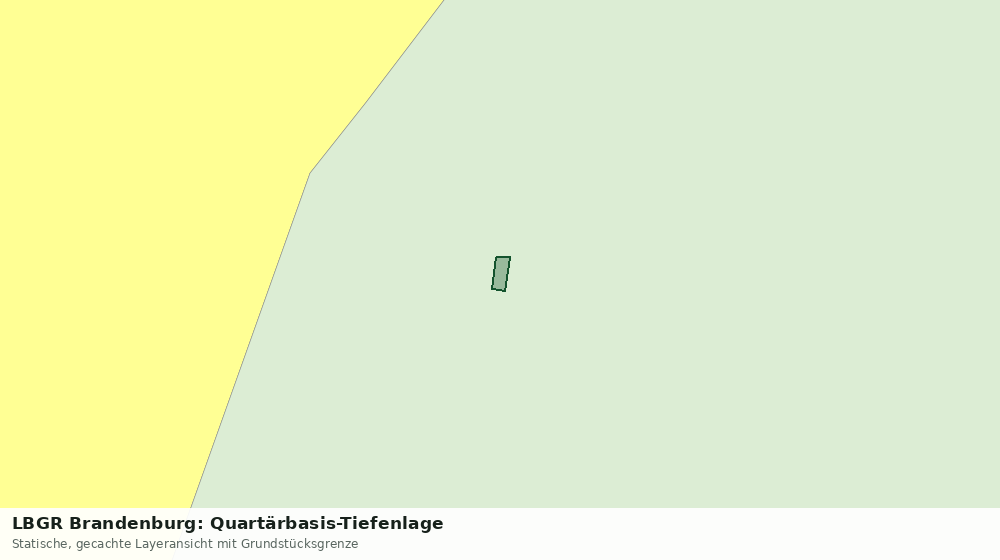 Statische Kartenansicht: LBGR Brandenburg: Quartärbasis-Tiefenlage