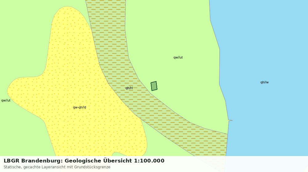 Statische Kartenansicht: LBGR Brandenburg: Geologische Übersicht 1:100.000