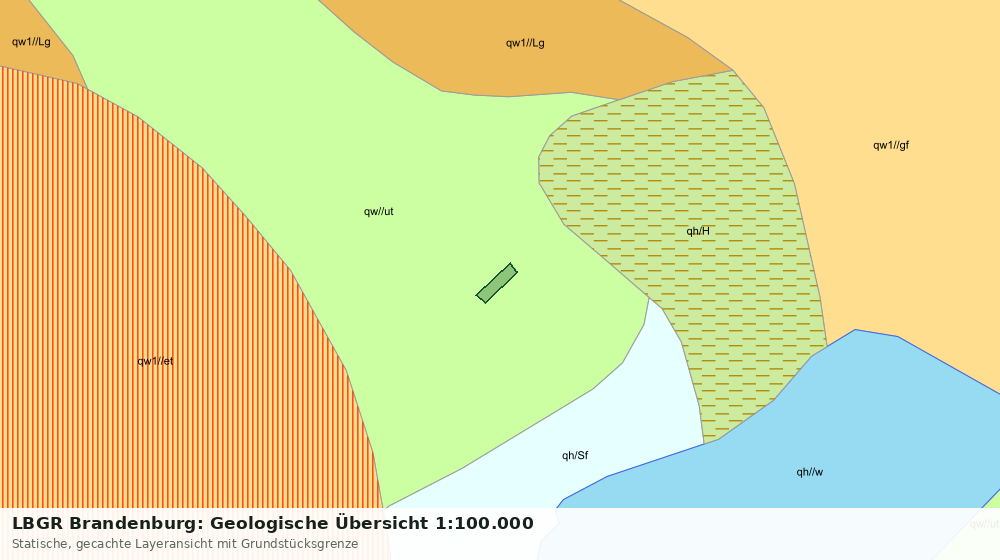 Statische Kartenansicht: LBGR Brandenburg: Geologische Übersicht 1:100.000