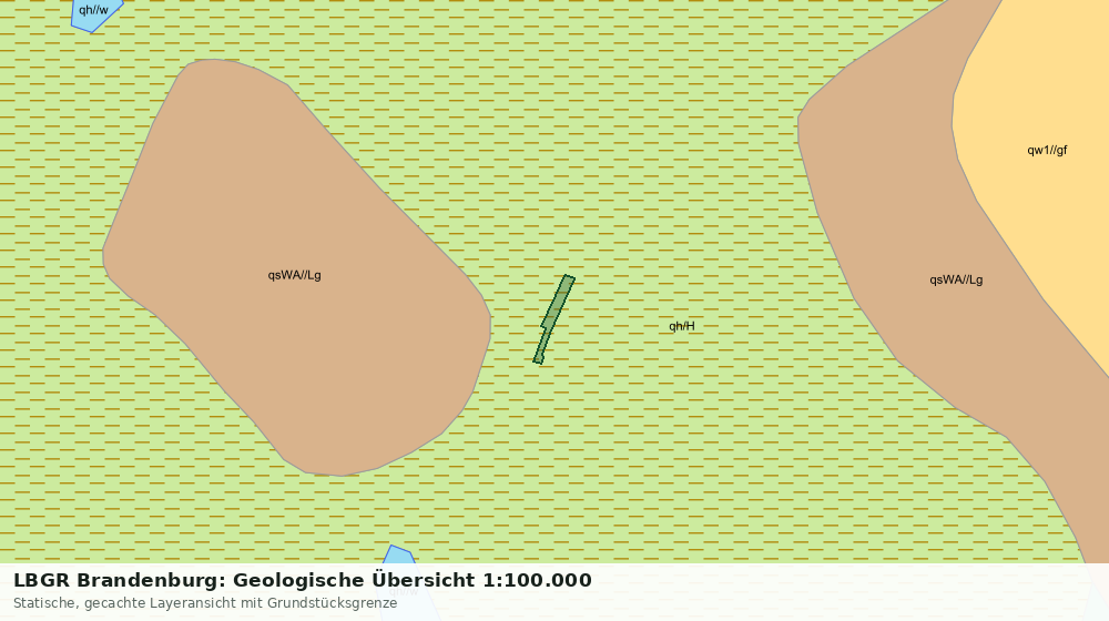 Statische Kartenansicht: LBGR Brandenburg: Geologische Übersicht 1:100.000