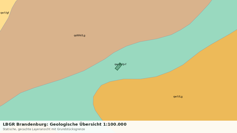 Statische Kartenansicht: LBGR Brandenburg: Geologische Übersicht 1:100.000
