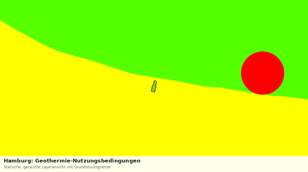 Statische Kartenansicht: Hamburg: Geothermie-Nutzungsbedingungen
