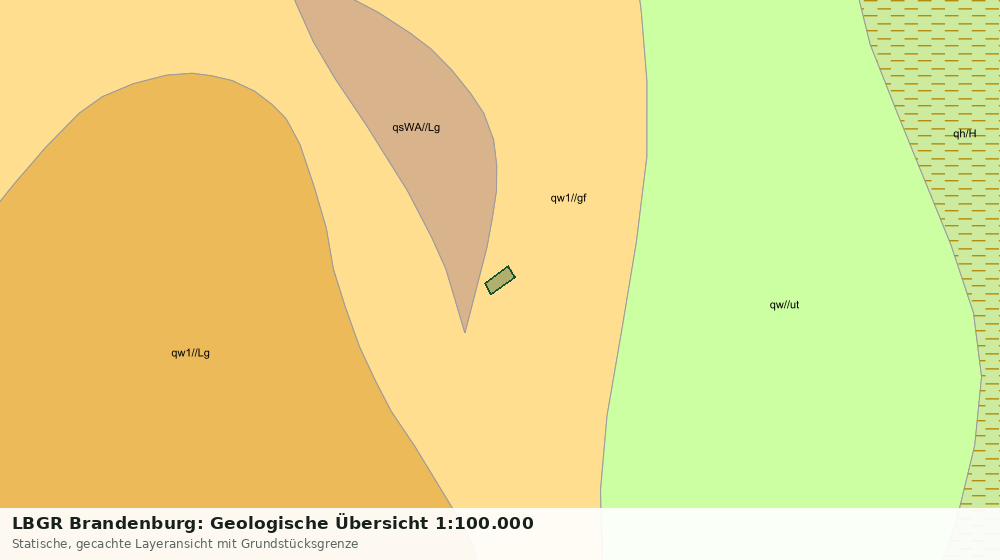 Statische Kartenansicht: LBGR Brandenburg: Geologische Übersicht 1:100.000