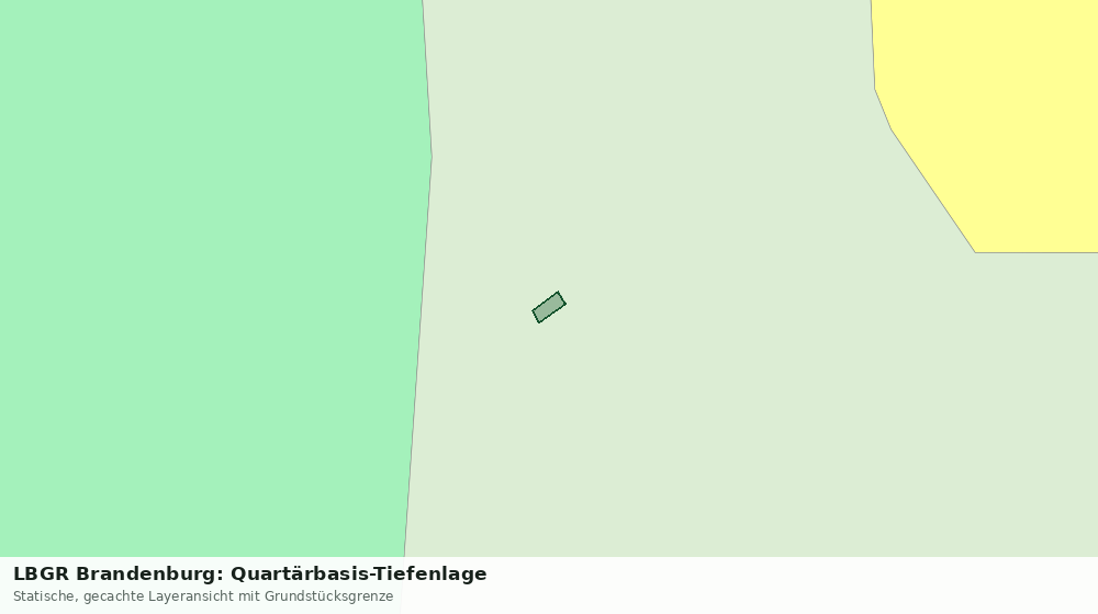 Statische Kartenansicht: LBGR Brandenburg: Quartärbasis-Tiefenlage