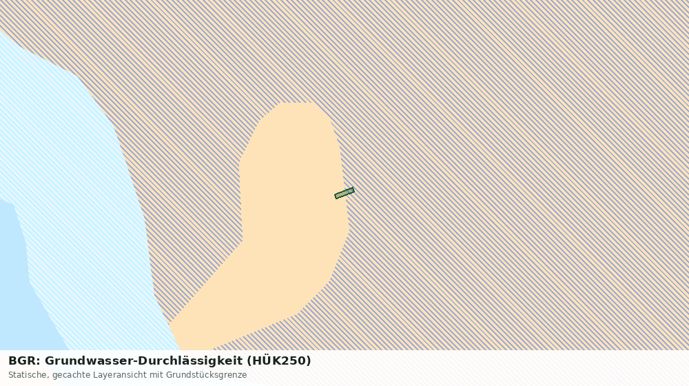 Statische Kartenansicht: BGR: Grundwasser-Durchlässigkeit (HÜK250)