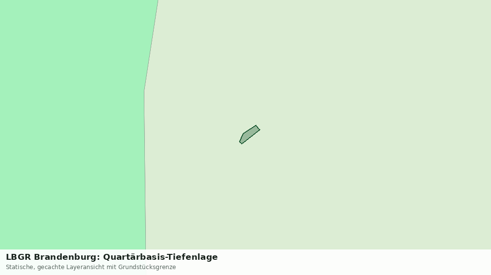 Statische Kartenansicht: LBGR Brandenburg: Quartärbasis-Tiefenlage
