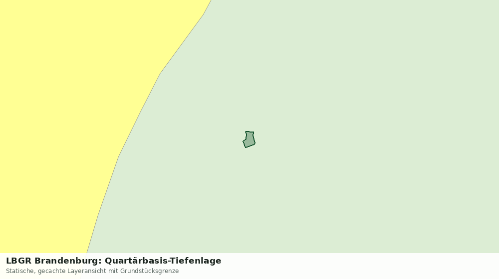 Statische Kartenansicht: LBGR Brandenburg: Quartärbasis-Tiefenlage