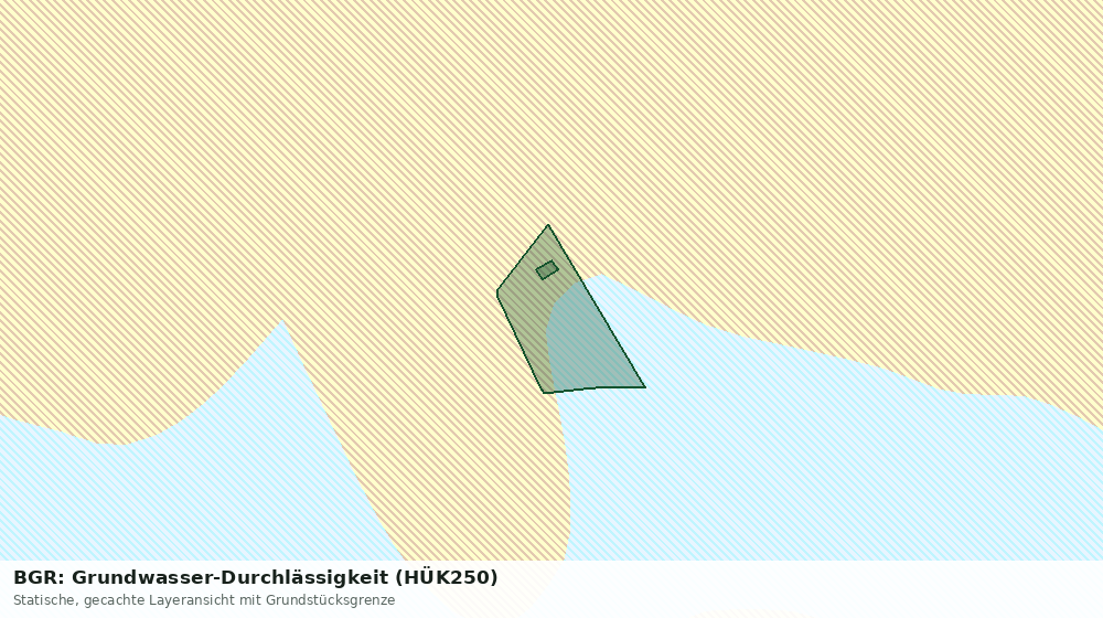 Statische Kartenansicht: BGR: Grundwasser-Durchlässigkeit (HÜK250)