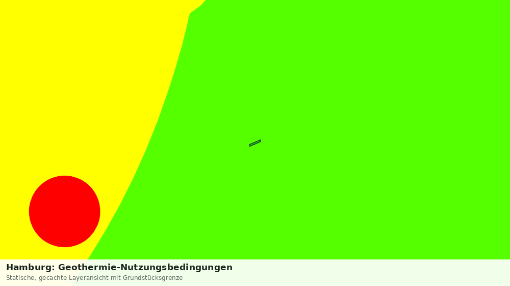 Statische Kartenansicht: Hamburg: Geothermie-Nutzungsbedingungen