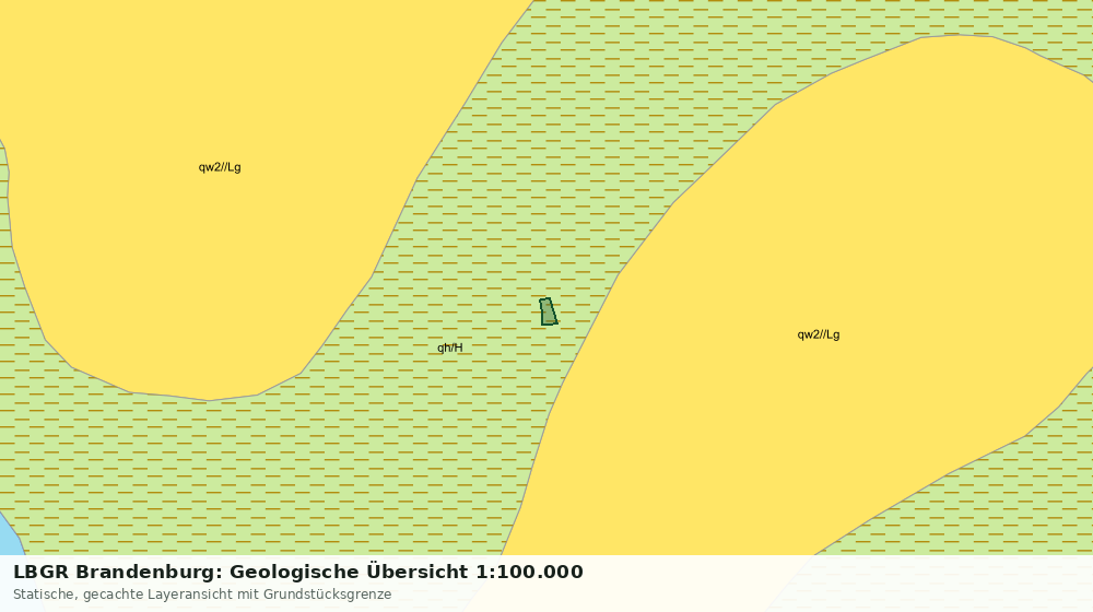 Statische Kartenansicht: LBGR Brandenburg: Geologische Übersicht 1:100.000