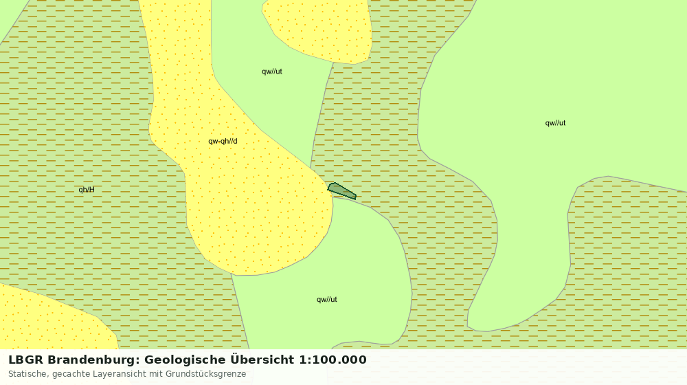 Statische Kartenansicht: LBGR Brandenburg: Geologische Übersicht 1:100.000