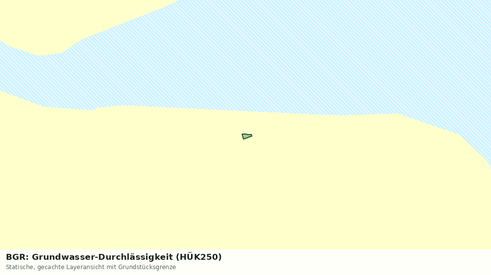 Statische Kartenansicht: BGR: Grundwasser-Durchlässigkeit (HÜK250)