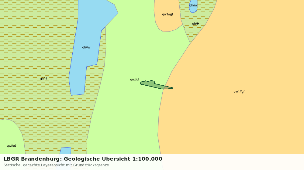 Statische Kartenansicht: LBGR Brandenburg: Geologische Übersicht 1:100.000