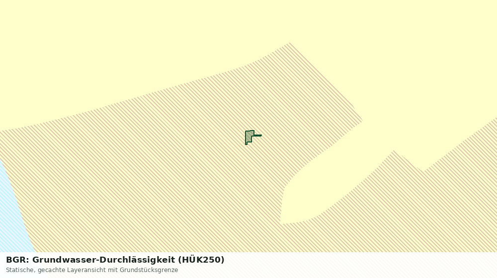 Statische Kartenansicht: BGR: Grundwasser-Durchlässigkeit (HÜK250)