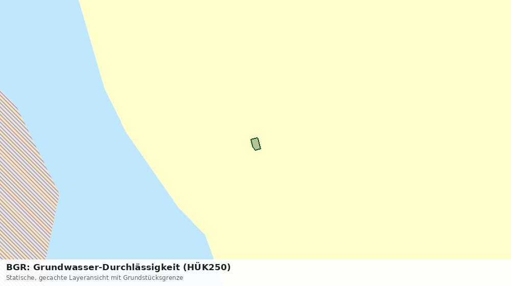 Statische Kartenansicht: BGR: Grundwasser-Durchlässigkeit (HÜK250)