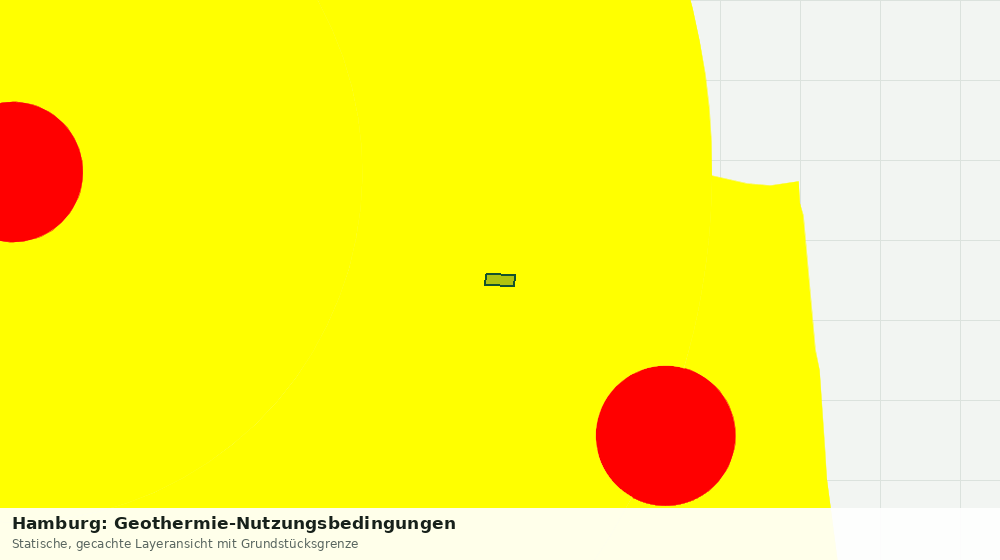 Statische Kartenansicht: Hamburg: Geothermie-Nutzungsbedingungen
