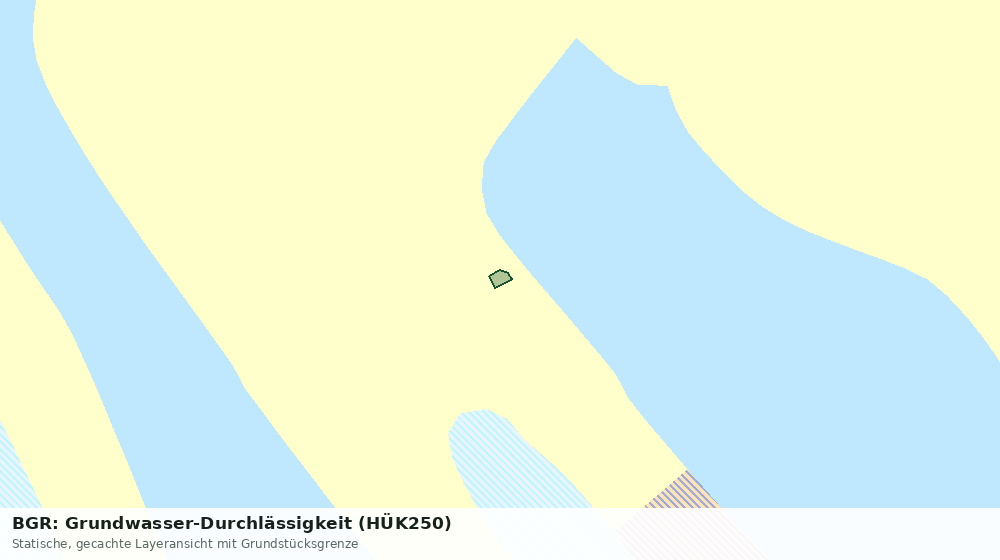 Statische Kartenansicht: BGR: Grundwasser-Durchlässigkeit (HÜK250)