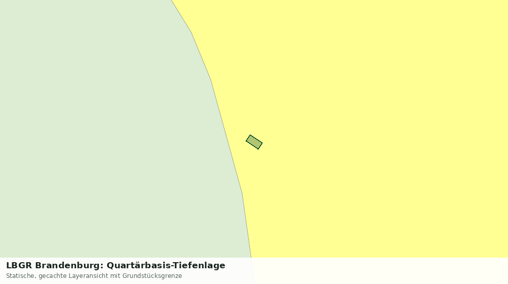 Statische Kartenansicht: LBGR Brandenburg: Quartärbasis-Tiefenlage