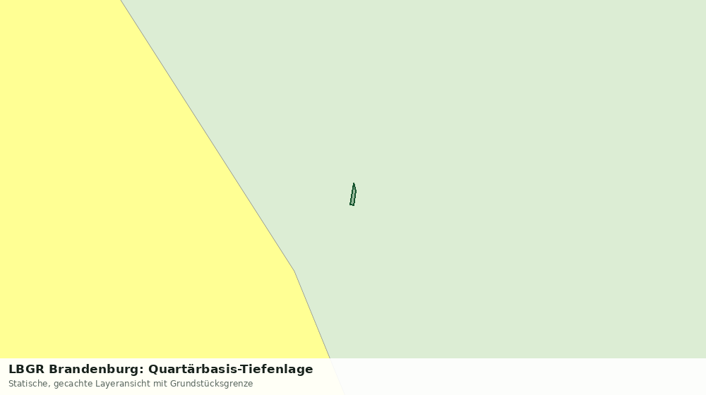 Statische Kartenansicht: LBGR Brandenburg: Quartärbasis-Tiefenlage