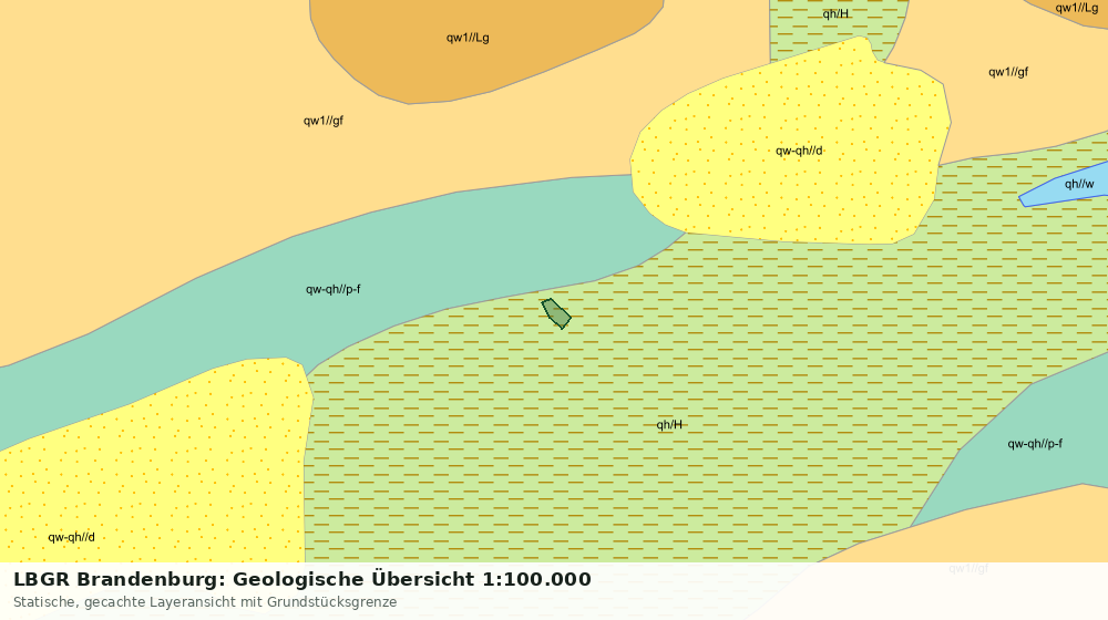 Statische Kartenansicht: LBGR Brandenburg: Geologische Übersicht 1:100.000
