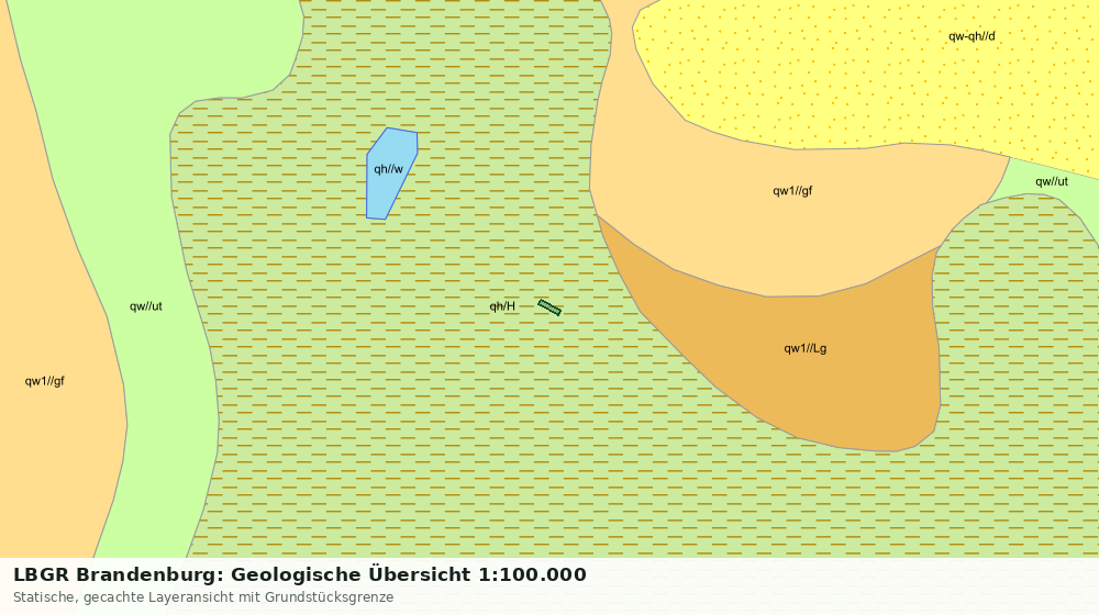 Statische Kartenansicht: LBGR Brandenburg: Geologische Übersicht 1:100.000