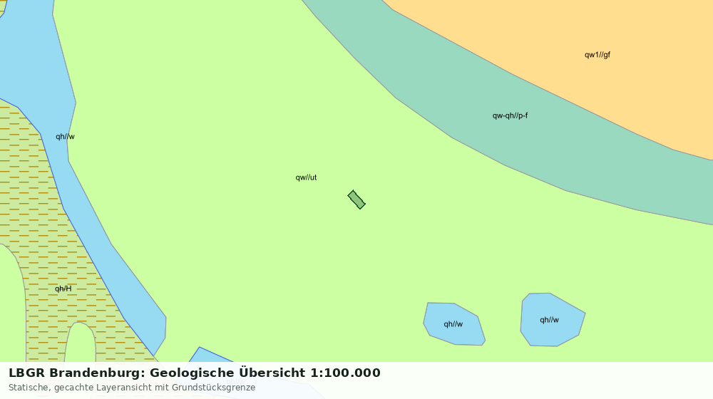 Statische Kartenansicht: LBGR Brandenburg: Geologische Übersicht 1:100.000