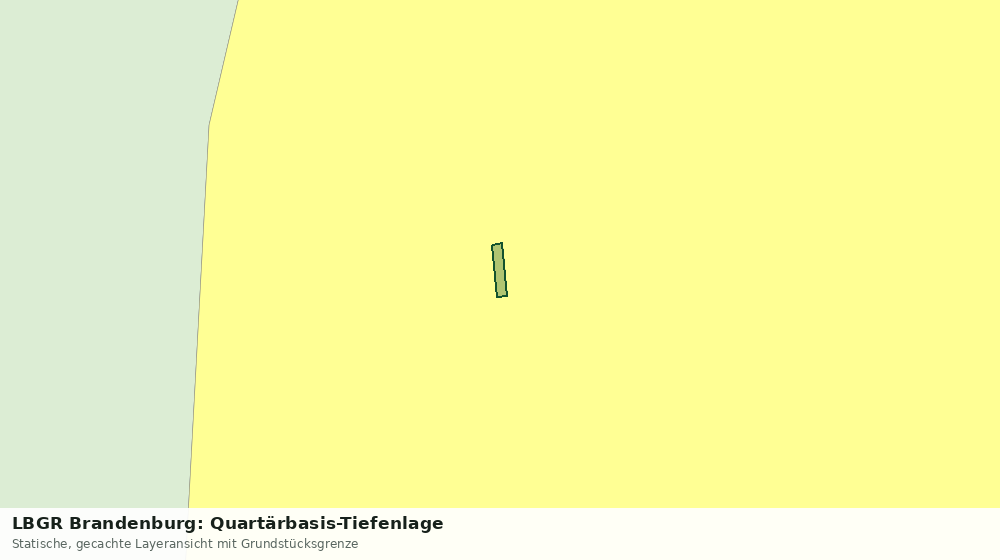 Statische Kartenansicht: LBGR Brandenburg: Quartärbasis-Tiefenlage