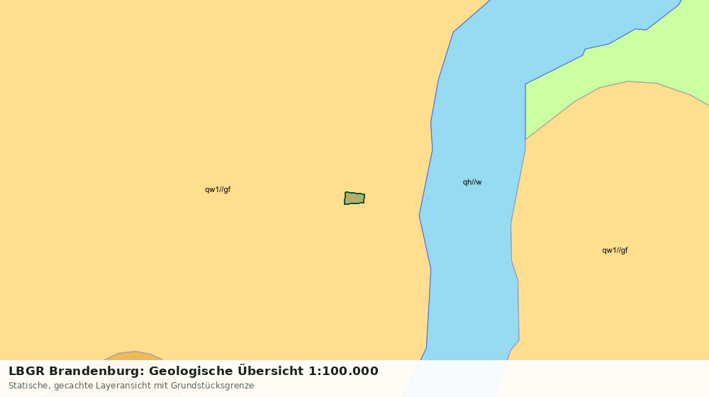 Statische Kartenansicht: LBGR Brandenburg: Geologische Übersicht 1:100.000
