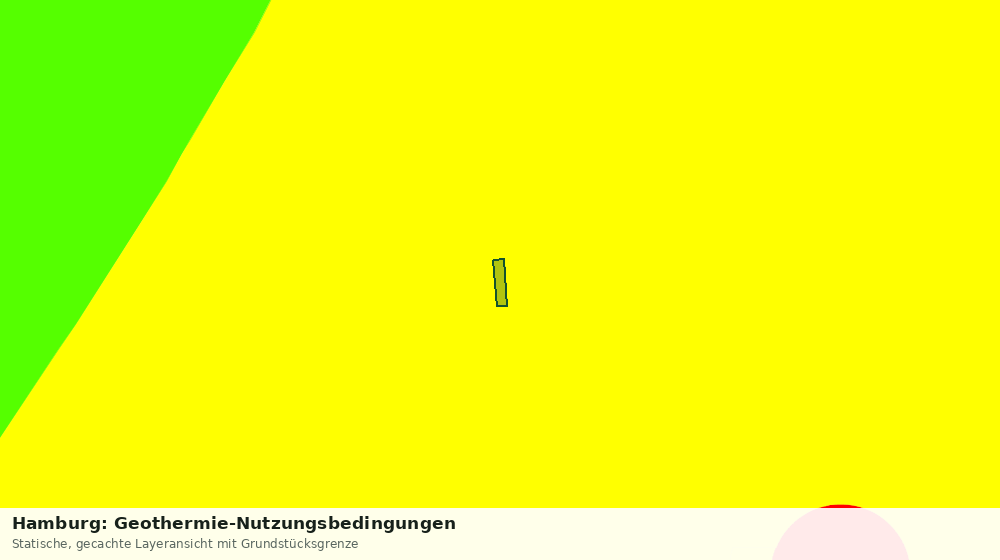 Statische Kartenansicht: Hamburg: Geothermie-Nutzungsbedingungen
