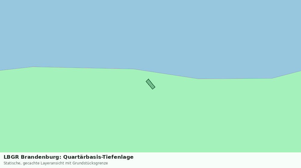 Statische Kartenansicht: LBGR Brandenburg: Quartärbasis-Tiefenlage