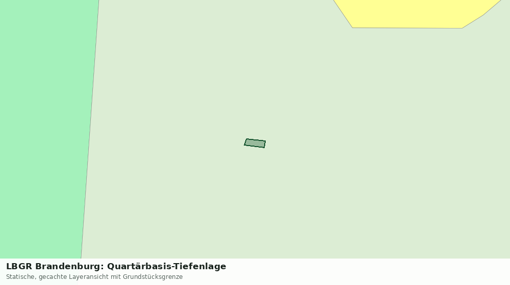Statische Kartenansicht: LBGR Brandenburg: Quartärbasis-Tiefenlage