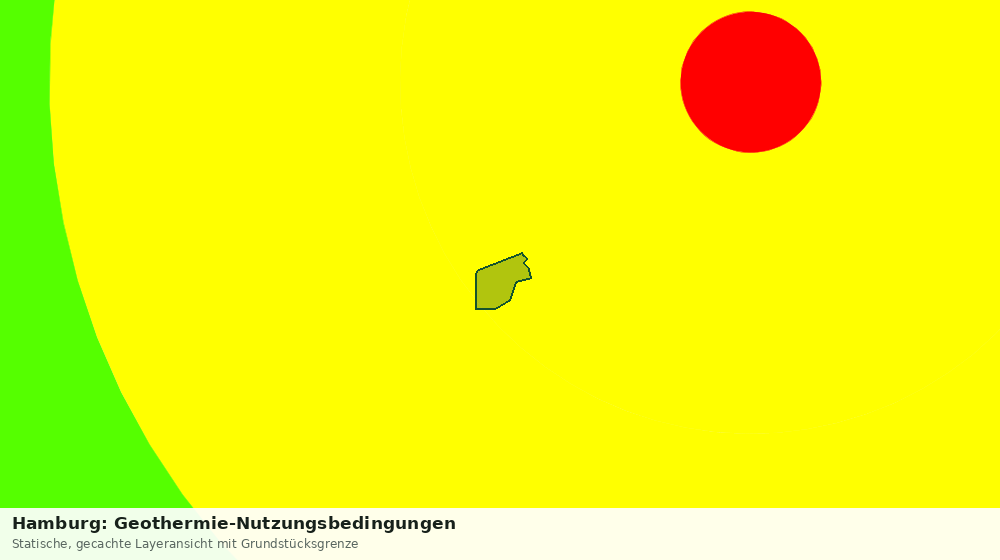 Statische Kartenansicht: Hamburg: Geothermie-Nutzungsbedingungen