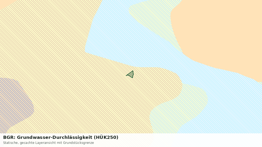 Statische Kartenansicht: BGR: Grundwasser-Durchlässigkeit (HÜK250)