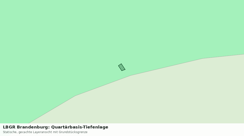 Statische Kartenansicht: LBGR Brandenburg: Quartärbasis-Tiefenlage