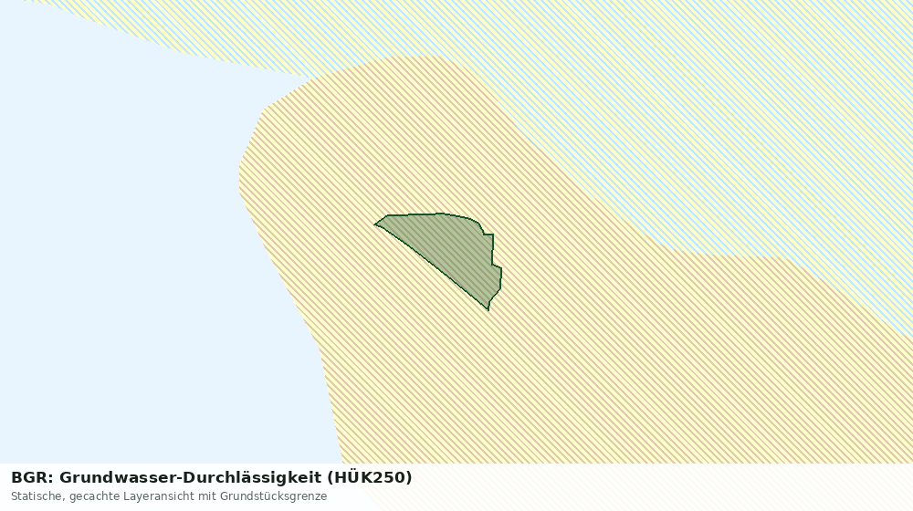 Statische Kartenansicht: BGR: Grundwasser-Durchlässigkeit (HÜK250)