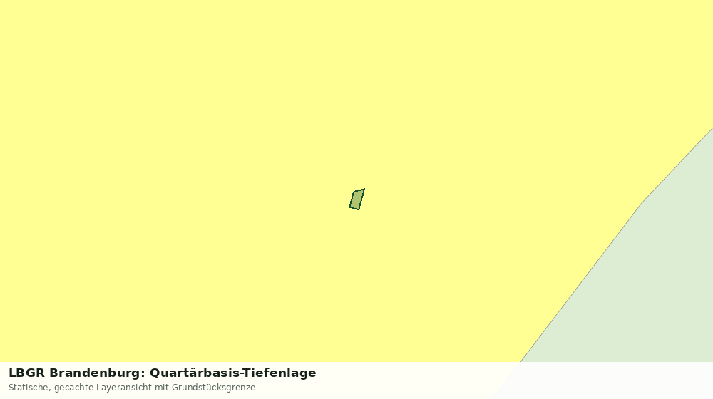 Statische Kartenansicht: LBGR Brandenburg: Quartärbasis-Tiefenlage