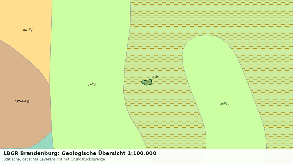 Statische Kartenansicht: LBGR Brandenburg: Geologische Übersicht 1:100.000