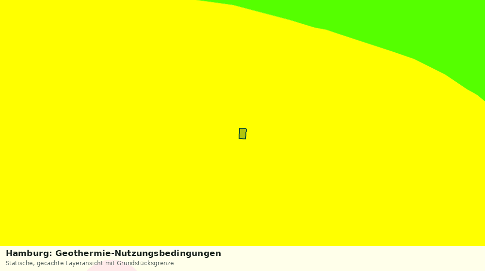 Statische Kartenansicht: Hamburg: Geothermie-Nutzungsbedingungen