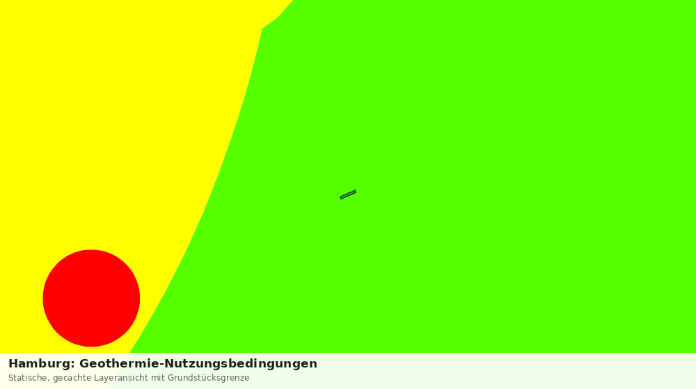 Statische Kartenansicht: Hamburg: Geothermie-Nutzungsbedingungen